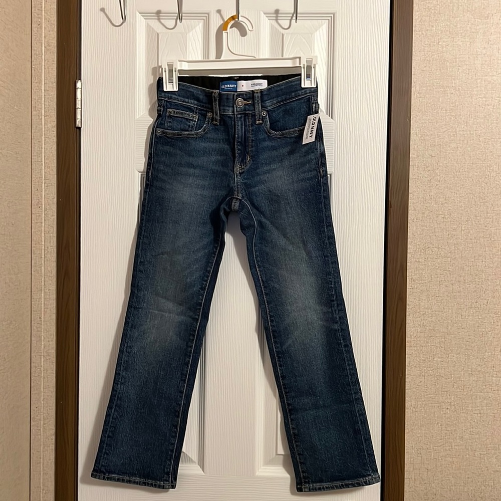 Boys Old Navy straight adjustable waist jeans